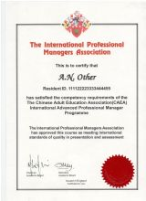 英国IPMA专业国际培训师认证证书